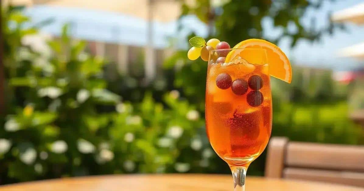 Aperol mit grünem Traubensekt: Eine frische Variante, die begeistert!