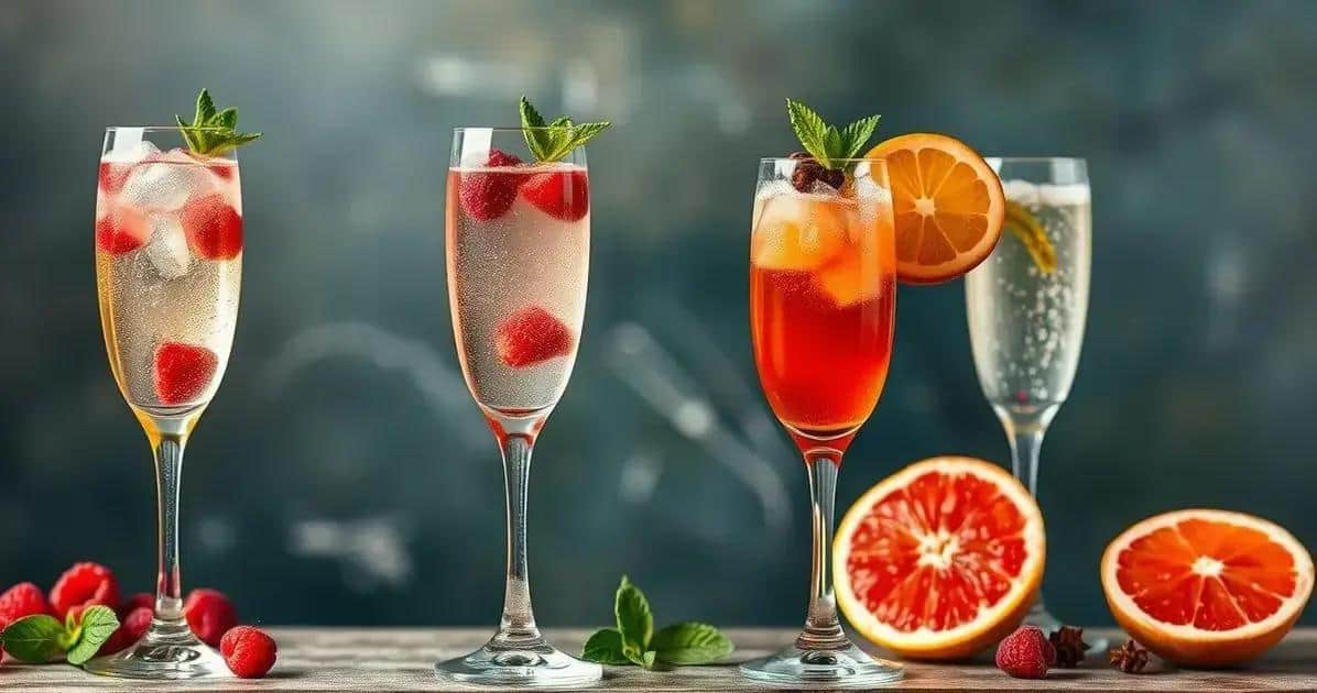Besondere Varianten von Champagner mit Cassislikör und Orange