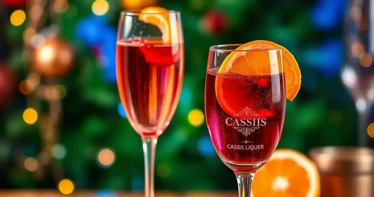 Champagner mit Cassislikör und Orange: Ein prickelnder Genuss!