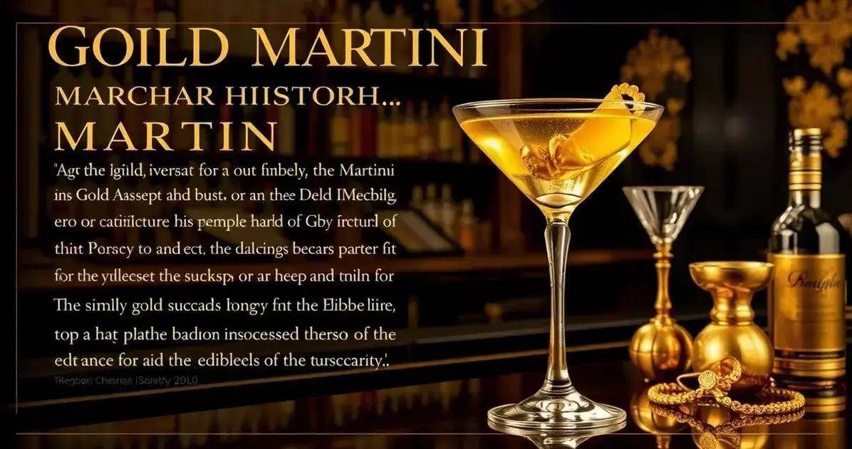 Der Gold-Martini: Entstehungsgeschichte und Ursprung des Namens