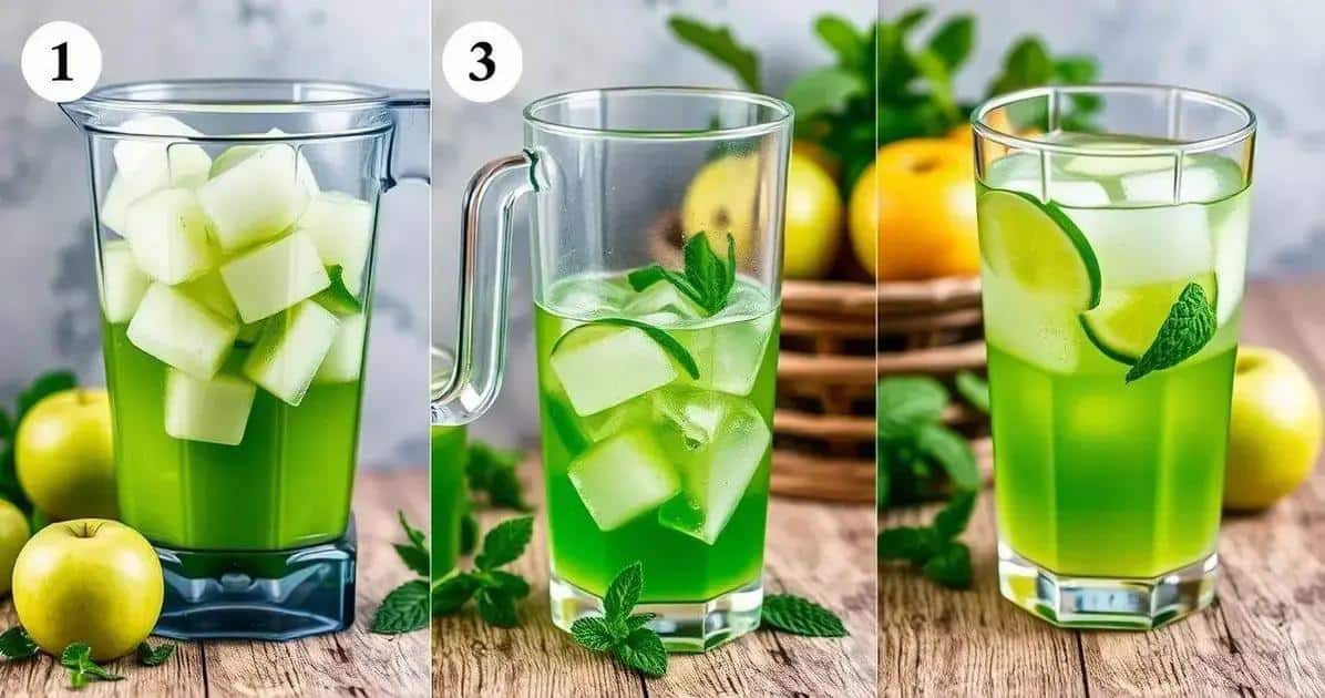 Detaillierte Zubereitung des Energydrinks