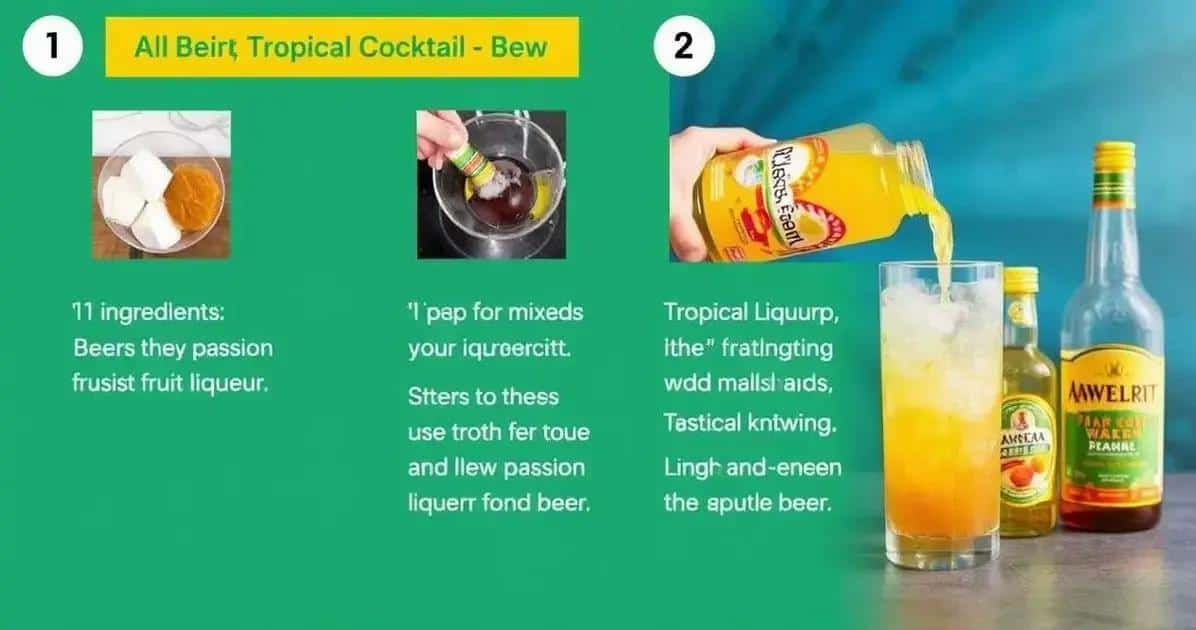 Detaillierte Zubereitung des erfrischenden Cocktails
