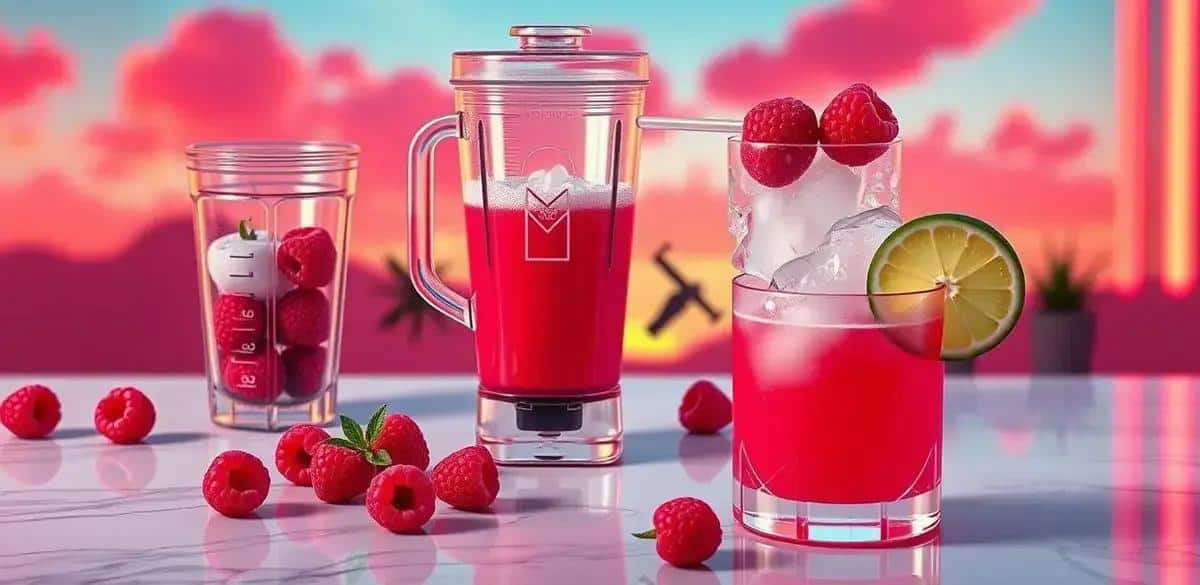 Detaillierte Zubereitung des Himbeer-Daiquiri