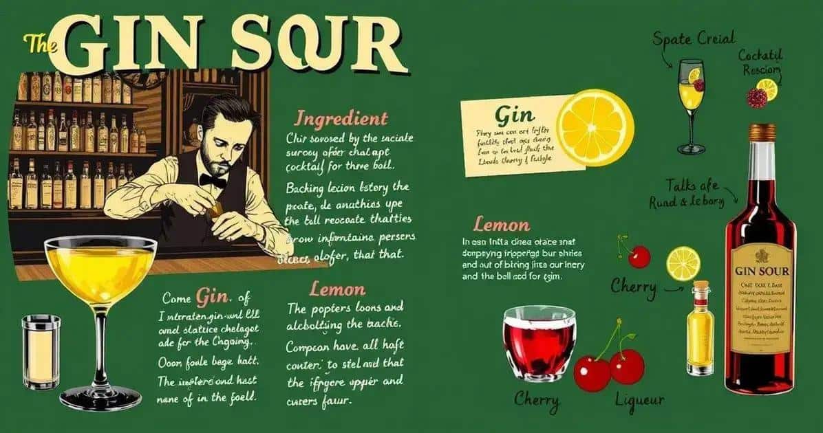 Die Geschichte des Gin Sour Cocktails