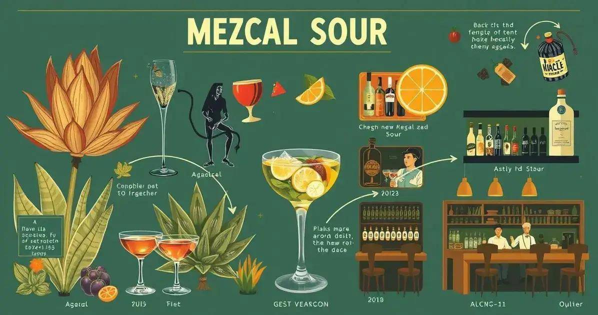 Die Geschichte des Mezcal Sour Cocktails