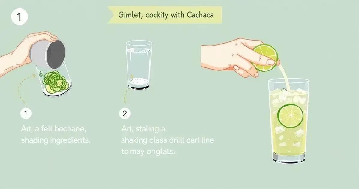 Die perfekte Zubereitung des Gimlet mit Cachaça