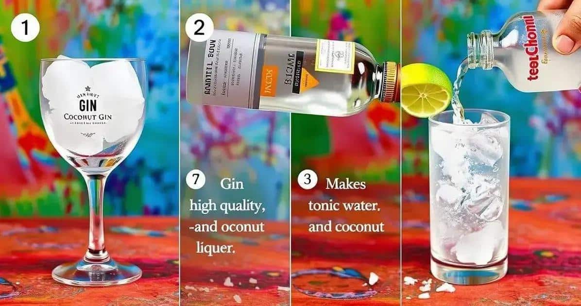 Die richtige Zubereitung des Gin Tonic mit Kokoslikör