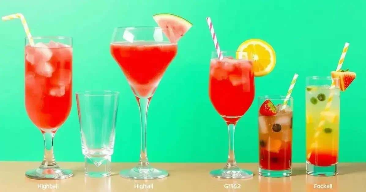 Geeignete Gläser für die Präsentation des Cocktails