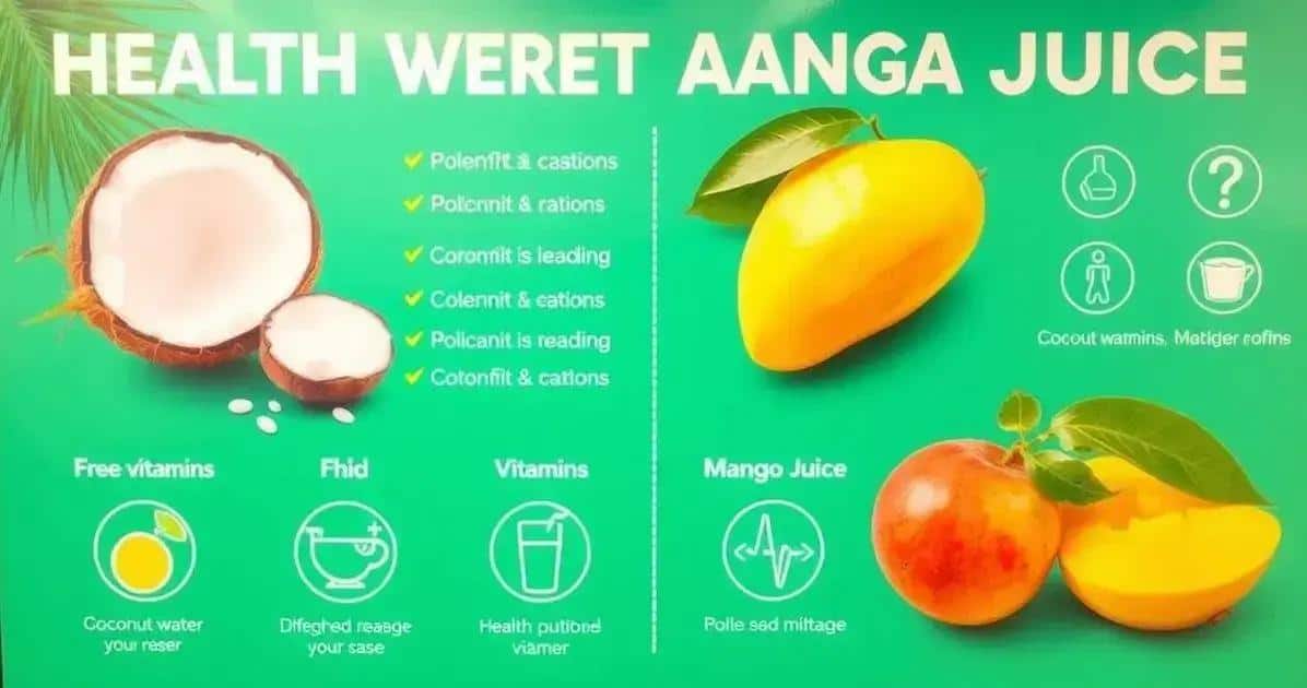 Gesundheitliche Vorteile von Kokoswasser und Mangosaft