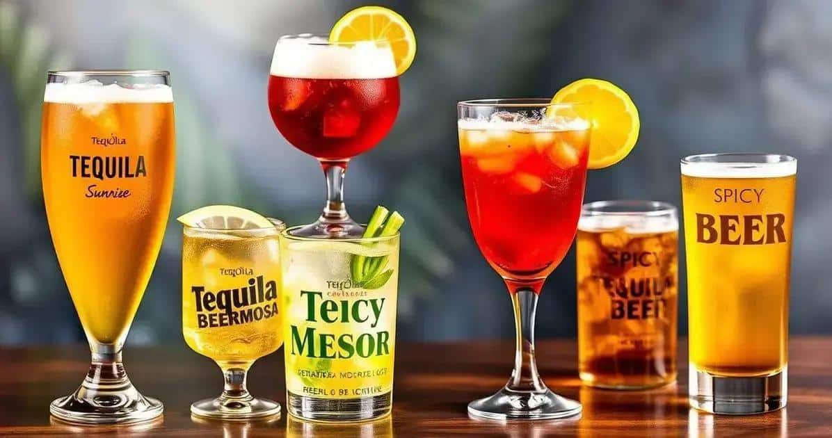 Getränkevariationen mit Tequila und Bier