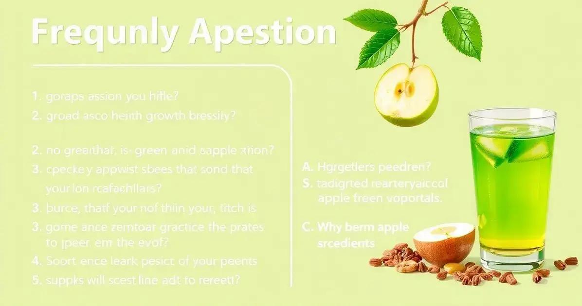 Häufig gestellte Fragen zum Grüner Apfeldrink