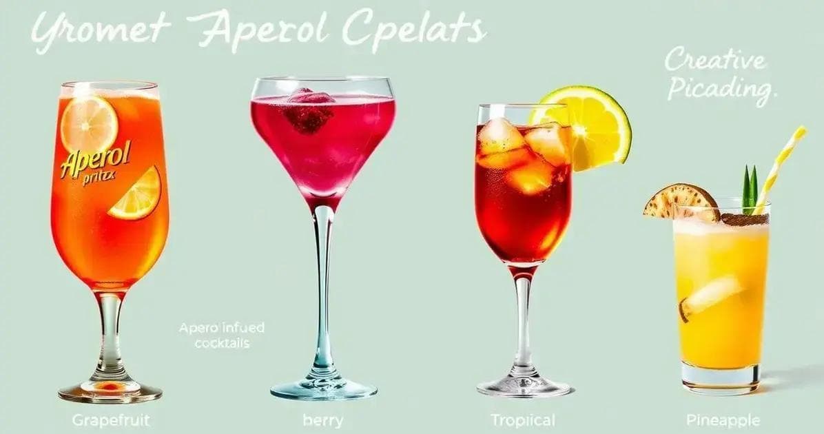 Kreative Varianten des Aperol Drinks