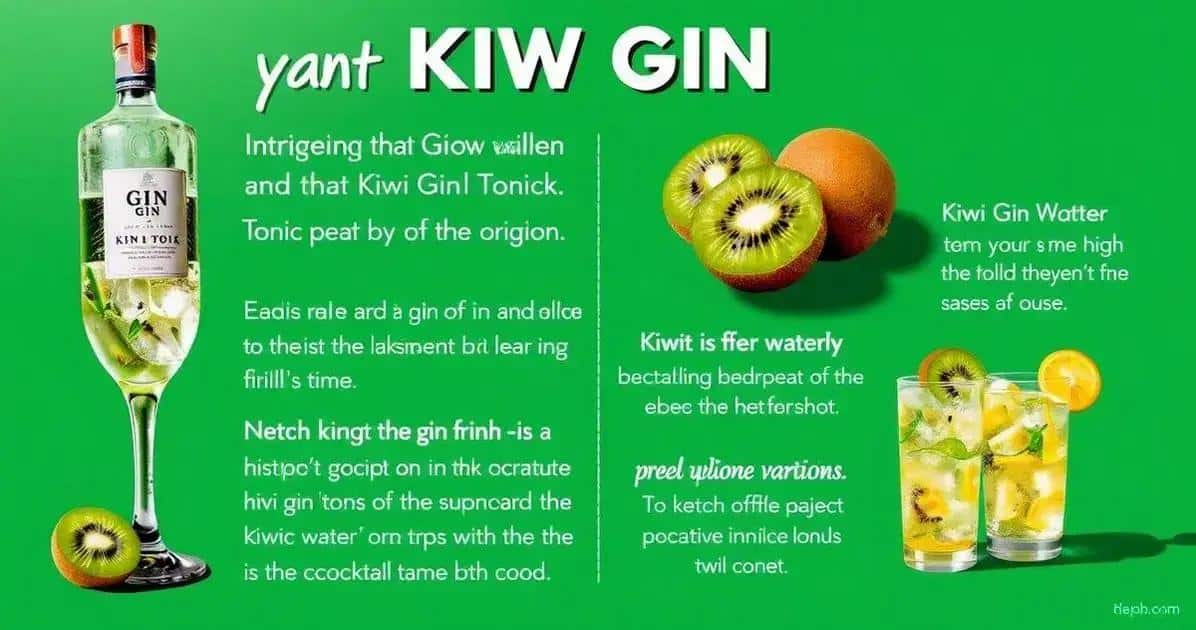 Kuriositäten rund um Gin Tonic mit Kiwi