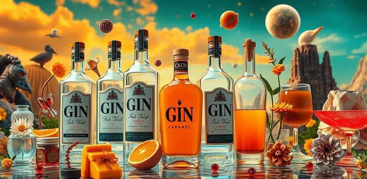 Kuriositäten über Gin und Karamellsirup