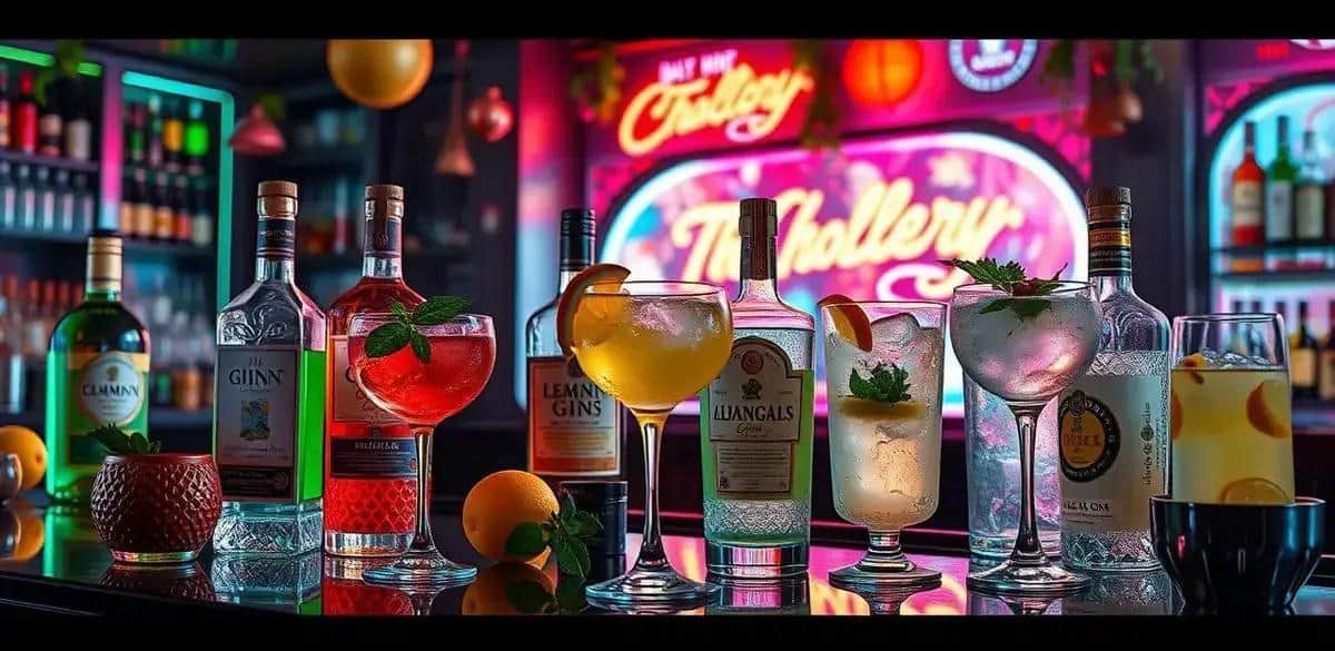 Kuriositäten über Gin und Zitronenlimonade
