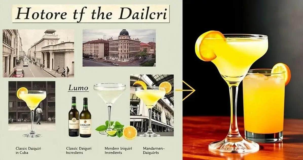 Mandarinen-Daiquiri: Geschichtliches und Ursprünge