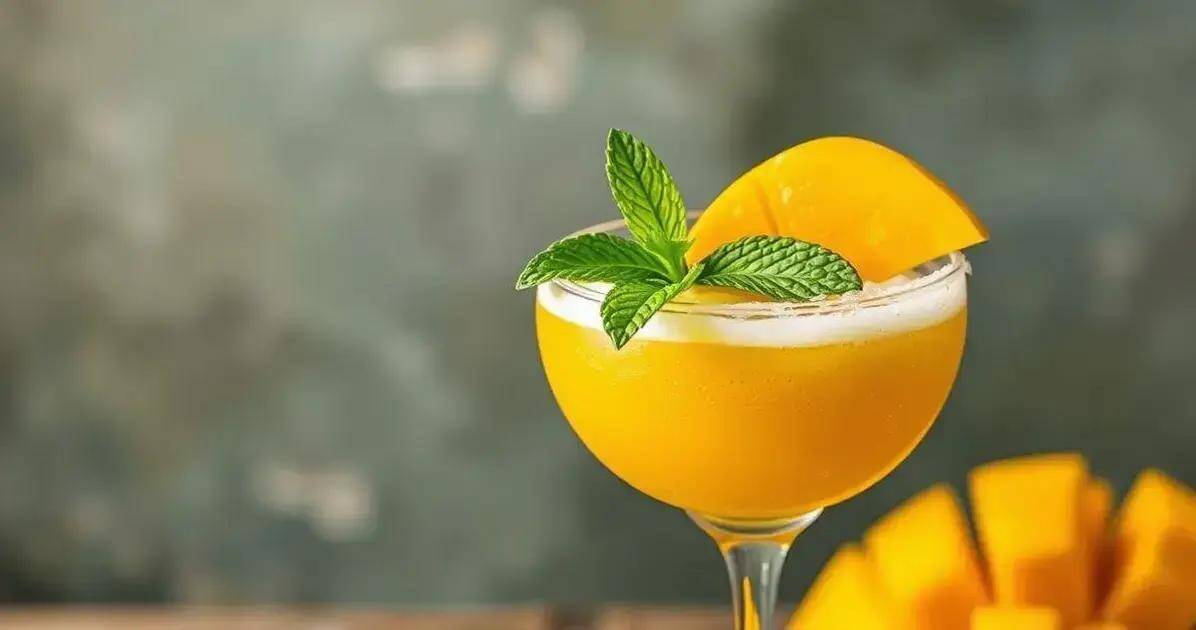 Mango-Mojito mit Ingwerschaum: Eine verführerische, erfrischende Variante!