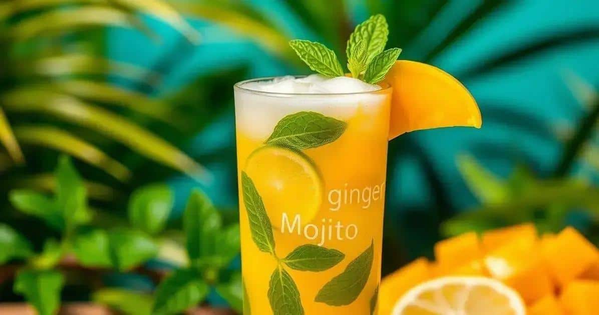 Mango-Mojito mit Ingwerschaum: Eine verführerische, erfrischende Variante!