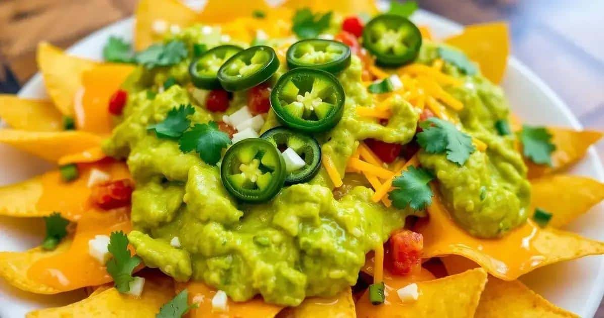 Nachos mit Käse und Guacamole: Die ultimative Geschmacksexplosion wartet!