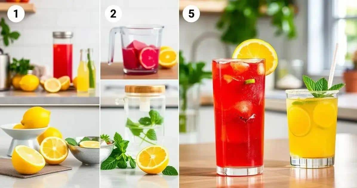 Preparation Method: Erfrischende Drinks mit Acerola und Zitrone