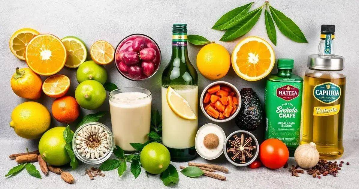 Rezeptzutaten für traditionelle Getränke