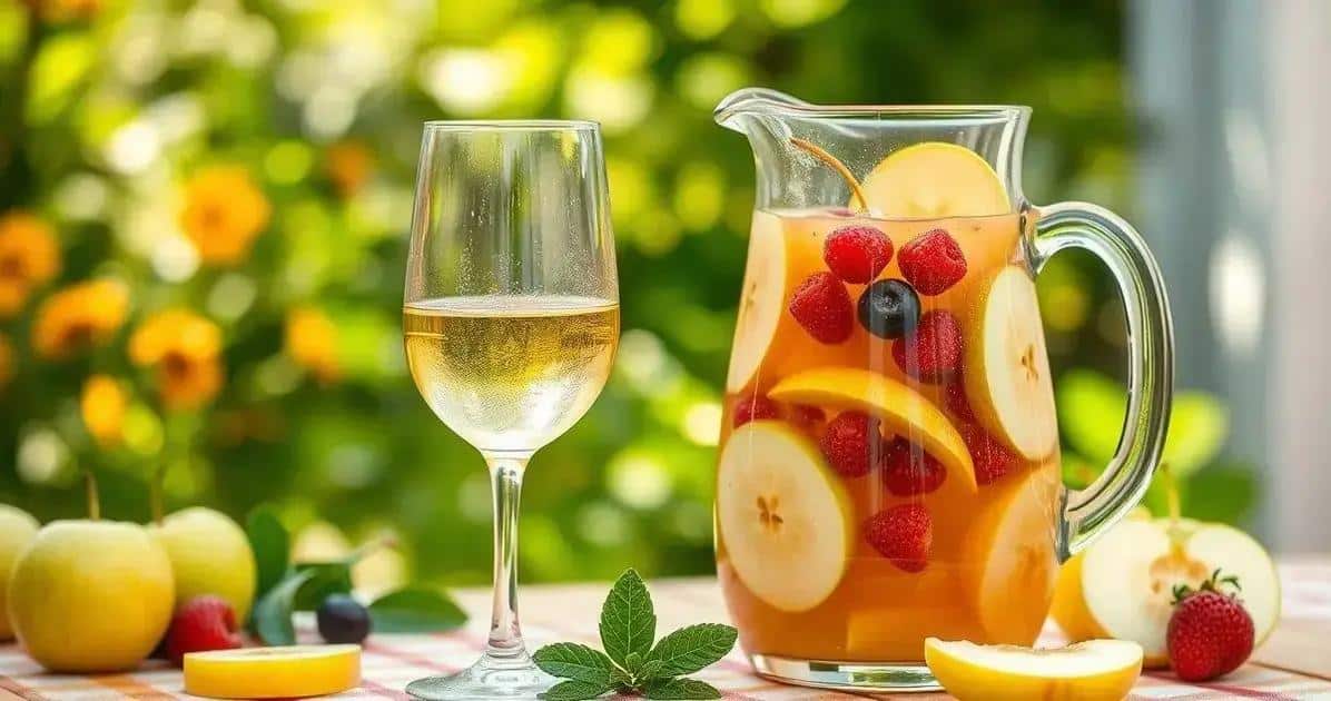 Sangria mit Weißwein und grünem Apfel: Der Sommerdrink, den du brauchst!