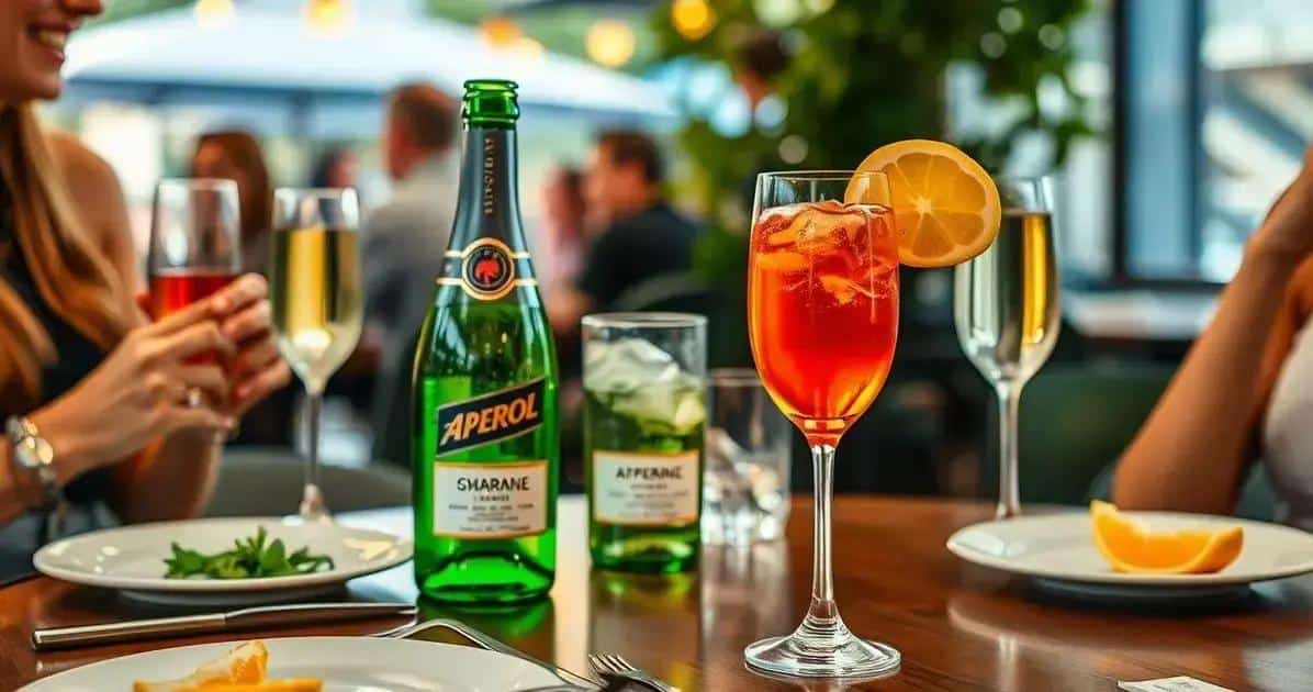 So genießen Sie Aperol mit grünem Traubensekt richtig