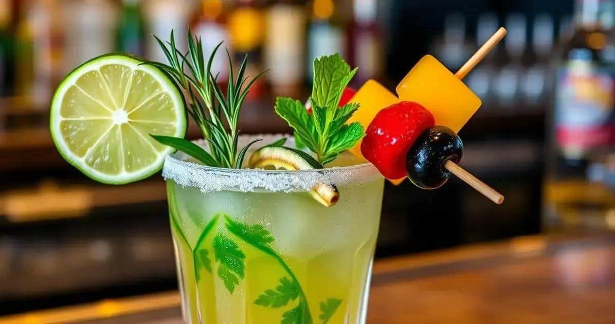 Tipps zur Garnierung des Gimlet mit Cachaça