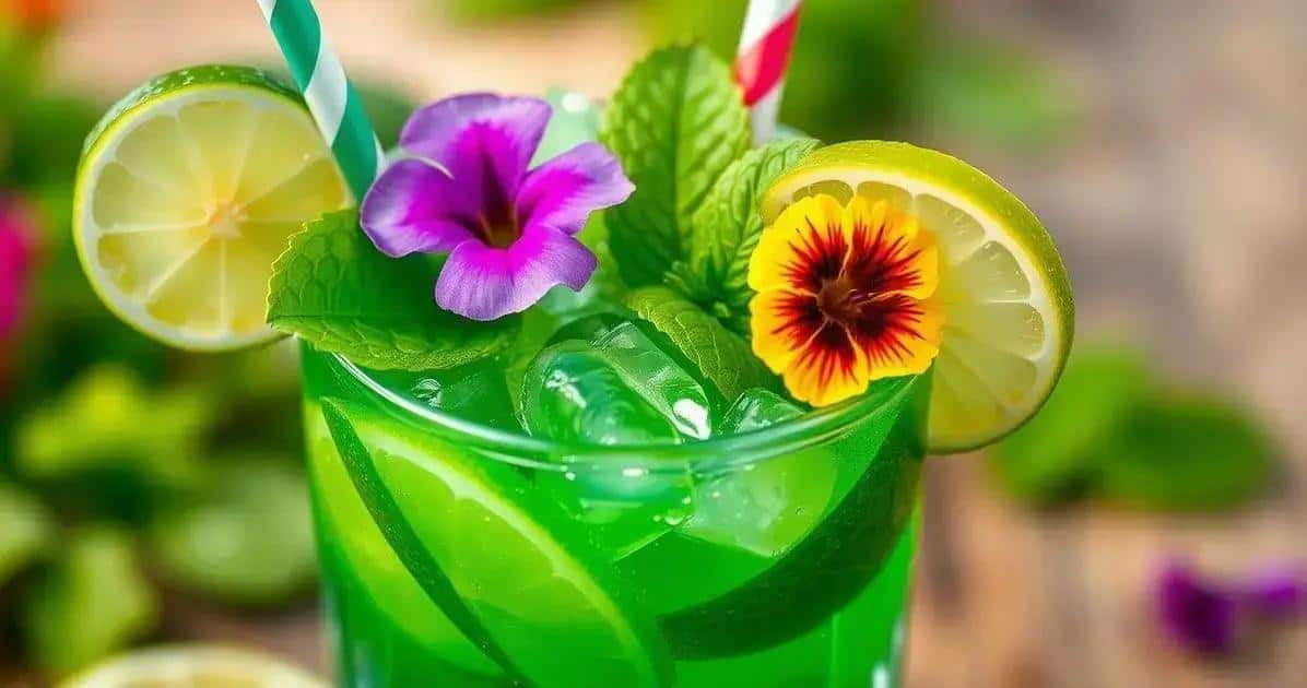 Tipps zur Garnierung des Grünen Drinks