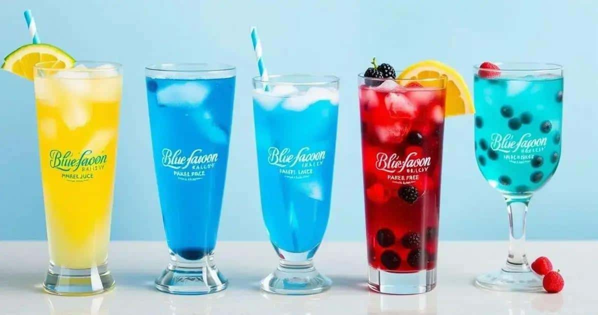 Varianten des Blue Lagoon Drinks