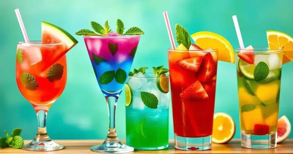 Variationen des Sommercocktails