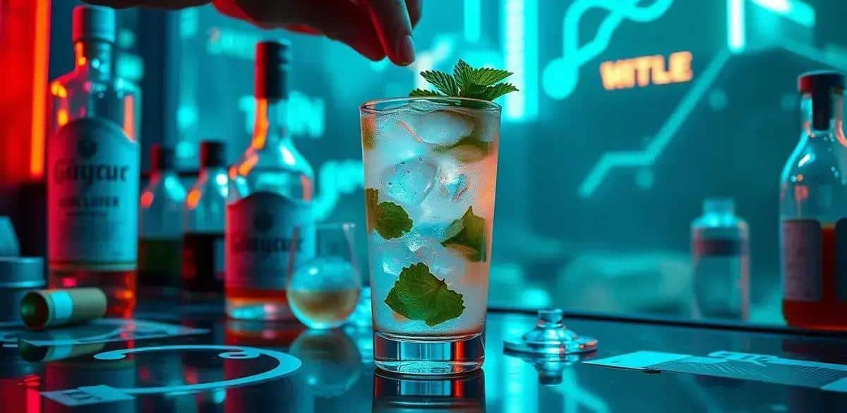 Vorbereitung des Cocktails