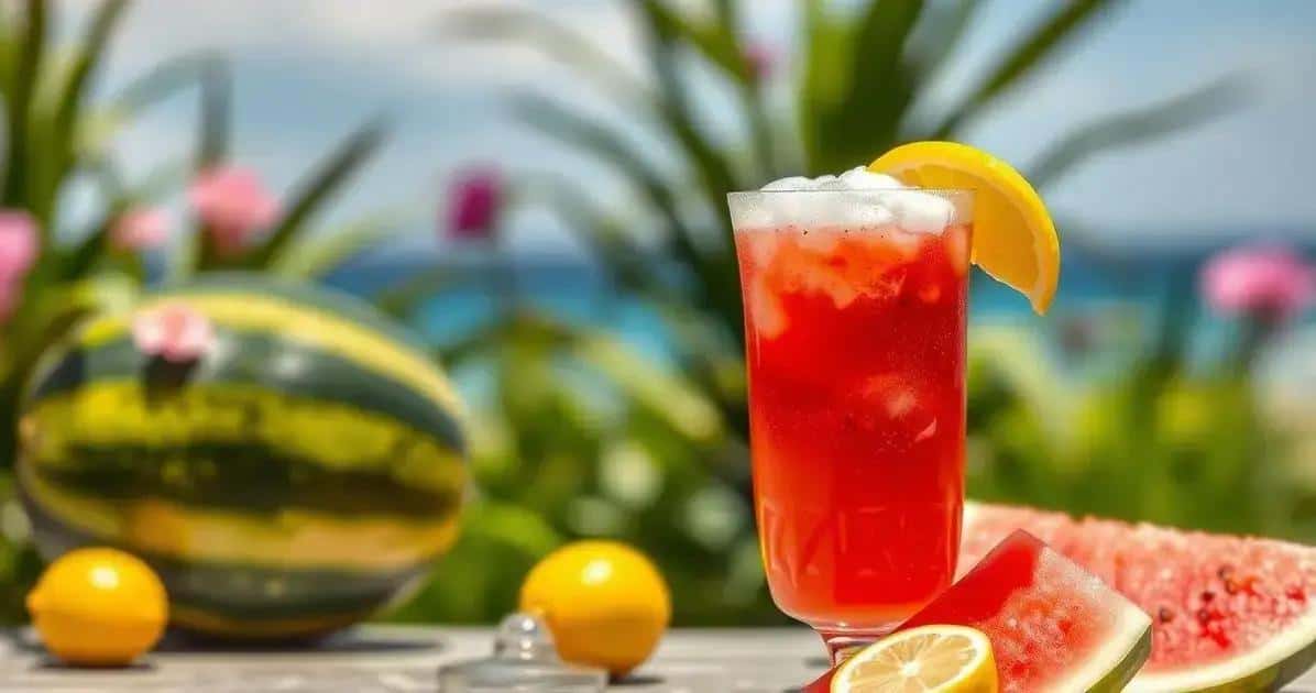Wassermelonen-Mocktail mit Zitronenschaum: Eine köstliche Erfrischung!