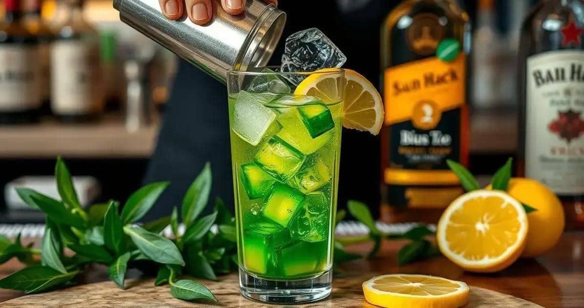 Wie bereitet man den perfekten Grüntee-Cocktail zu?