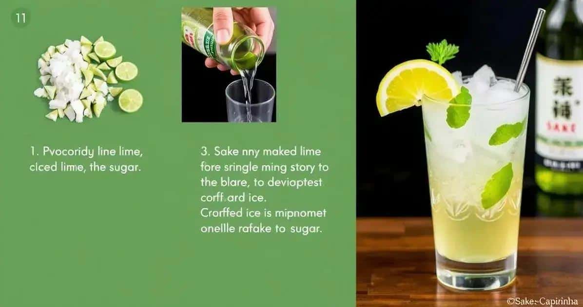Wie man einen perfekten Sake-Caipirinha zubereitet