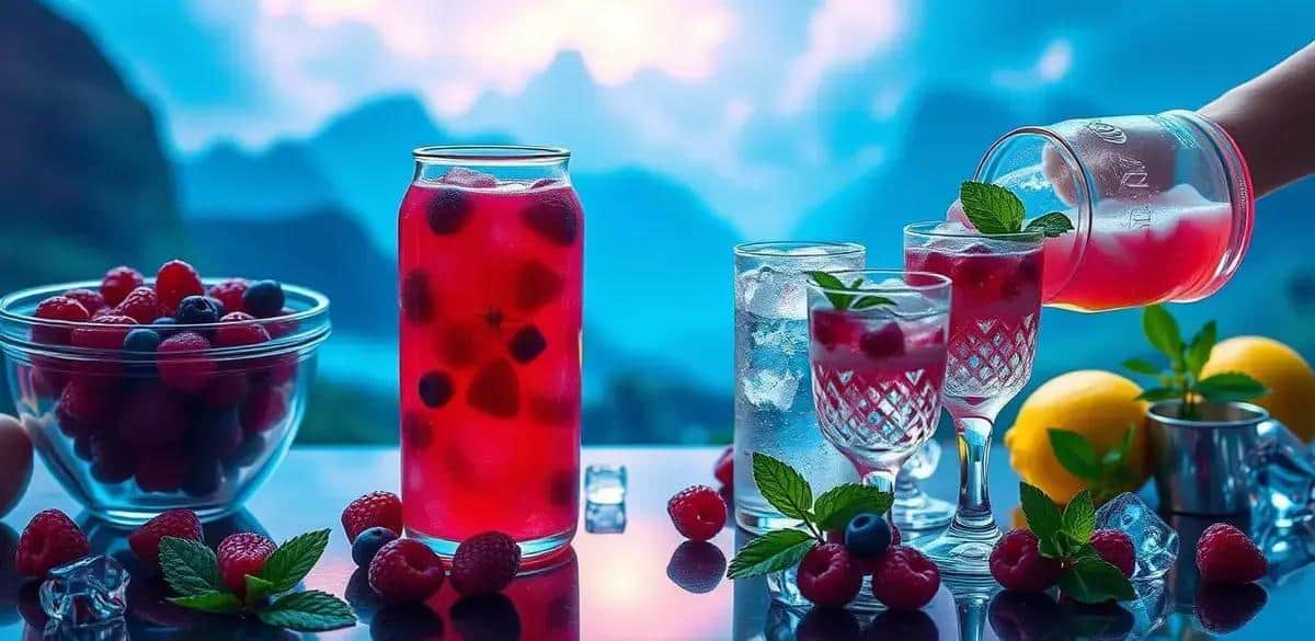 Zubereitung der Beerenlimonade