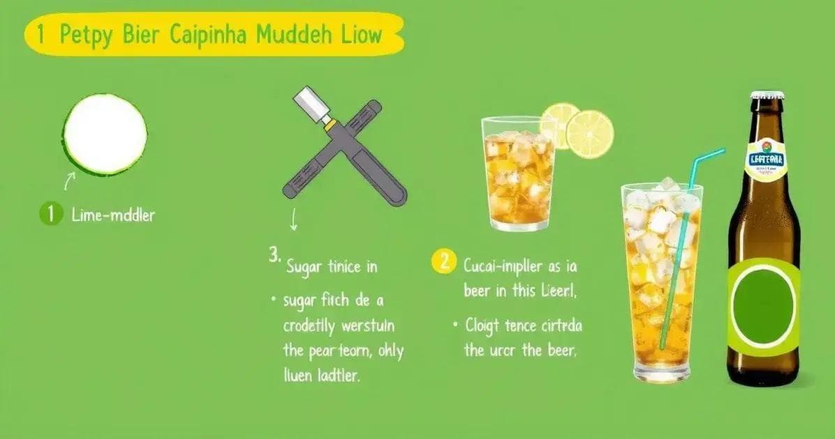 Zubereitung der Bier-Caipirinha