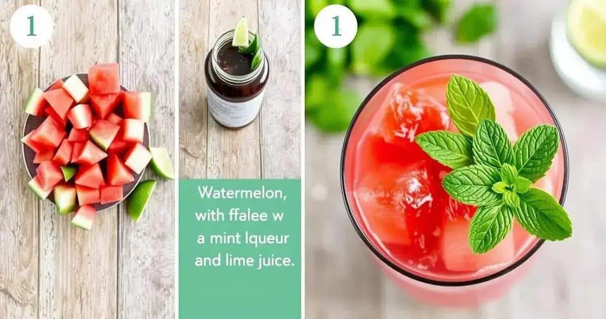 Zubereitung des erfrischenden Cocktails