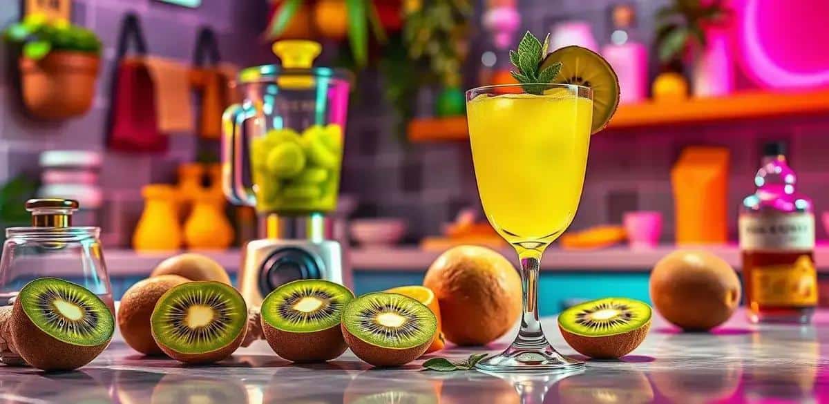 Zubereitung des Kiwi-Daiquiri mit Ingwer