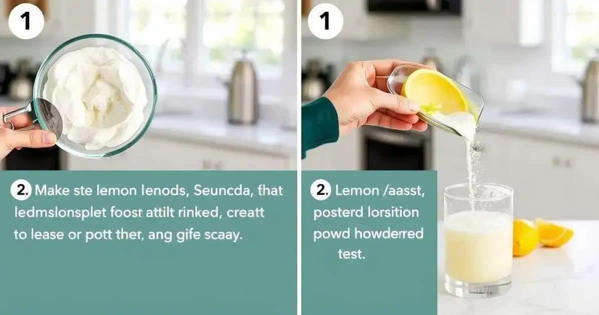 Zubereitung des Zitronenschaums für den Mocktail