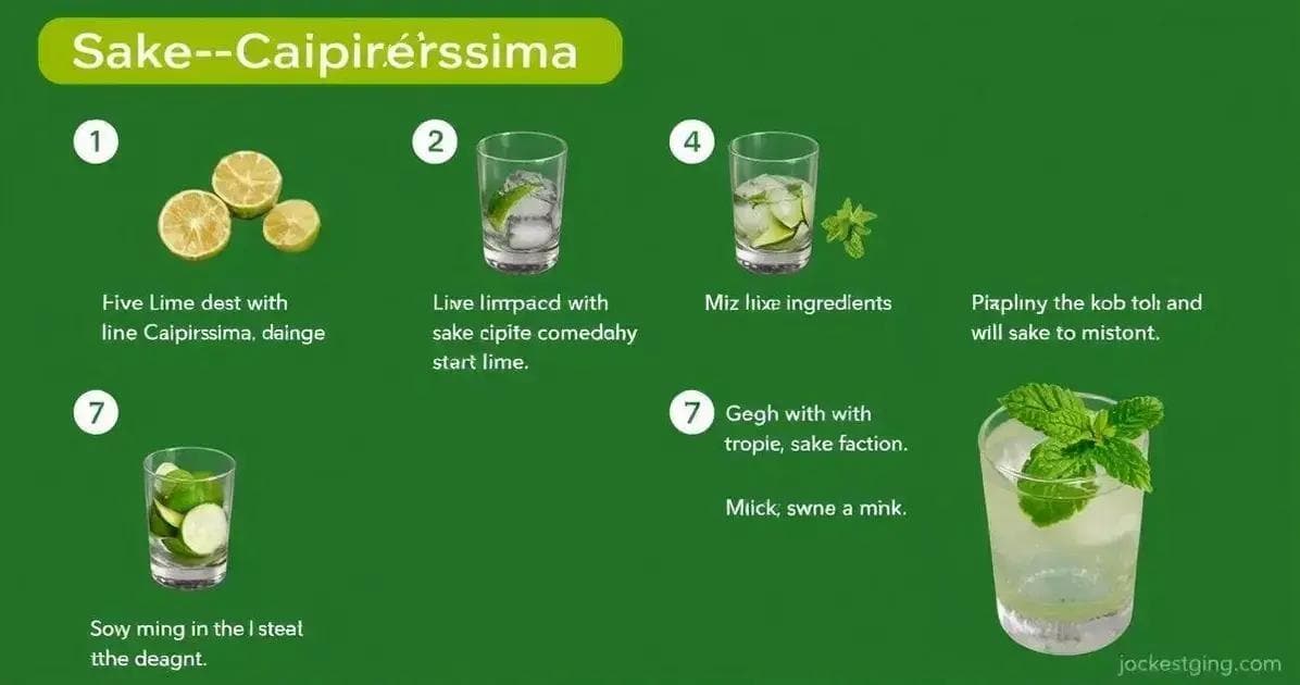 Zubereitungsmethode für Sake-Caipiríssima