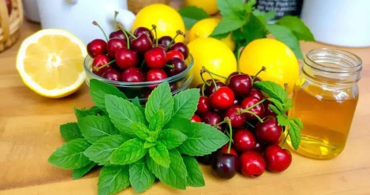 Zutaten für Acerola- und Zitronensaft-Getränke