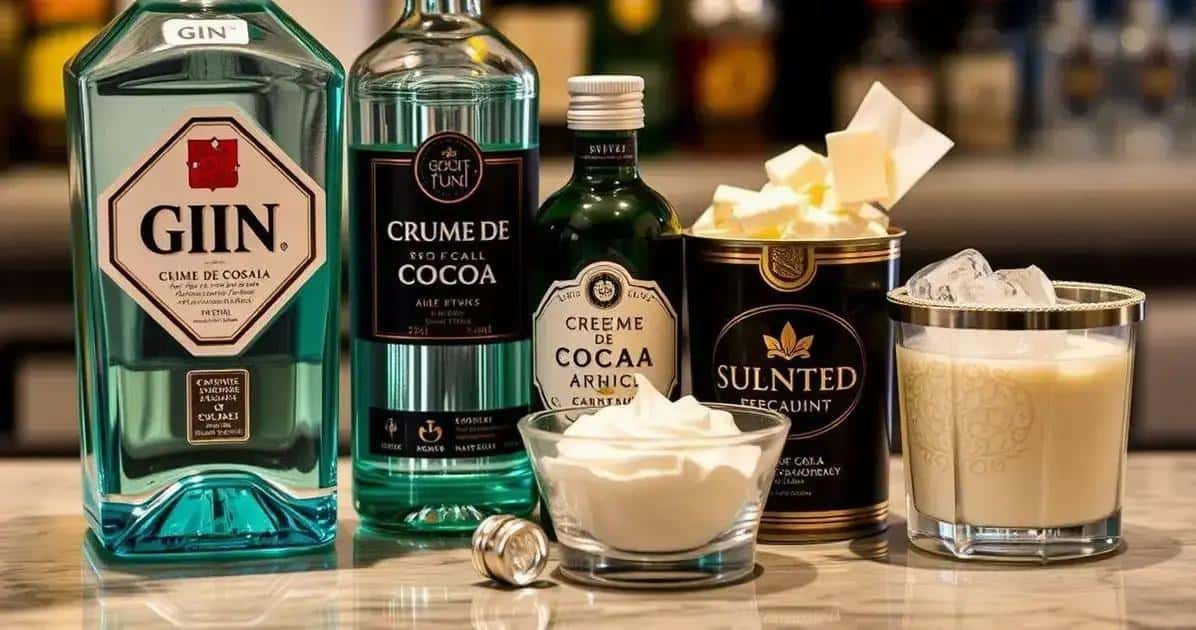 Zutaten für den Alexander-Drink