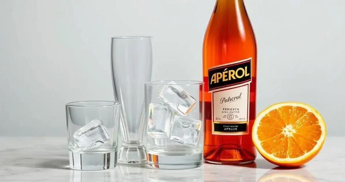 Zutaten für den Drink mit Aperol