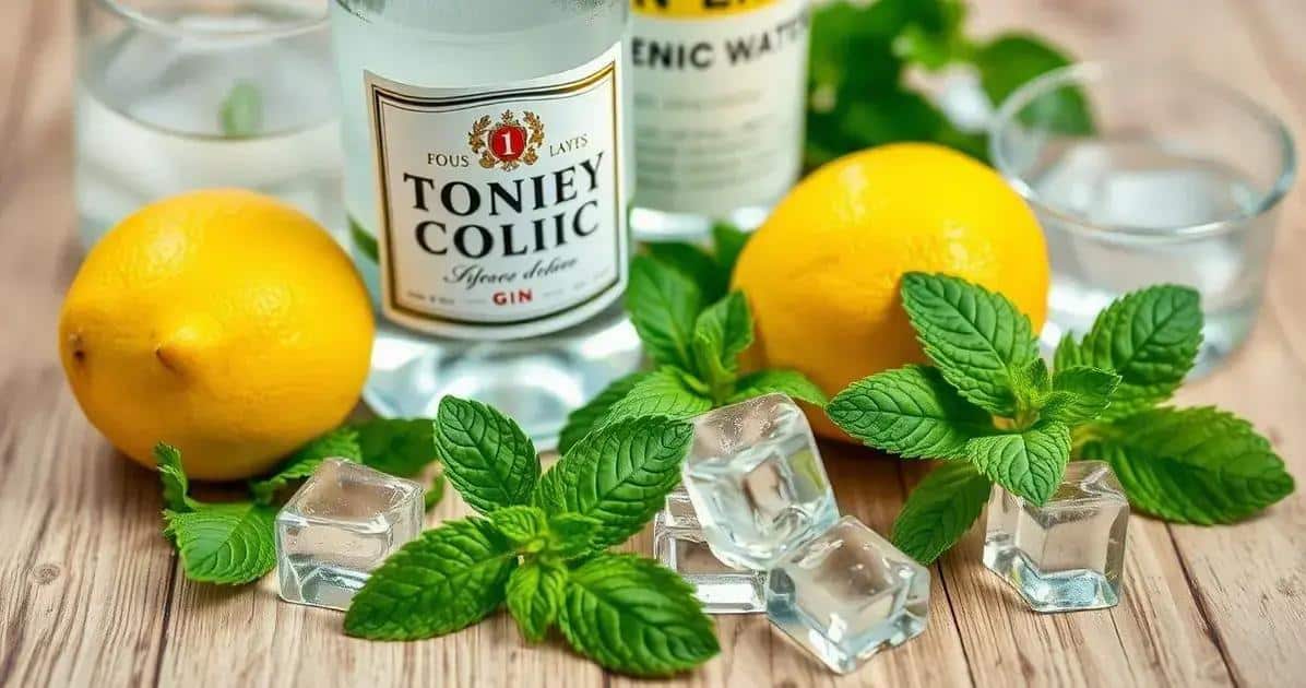 Zutaten für den Gin Tonic mit sizilianischer Zitrone