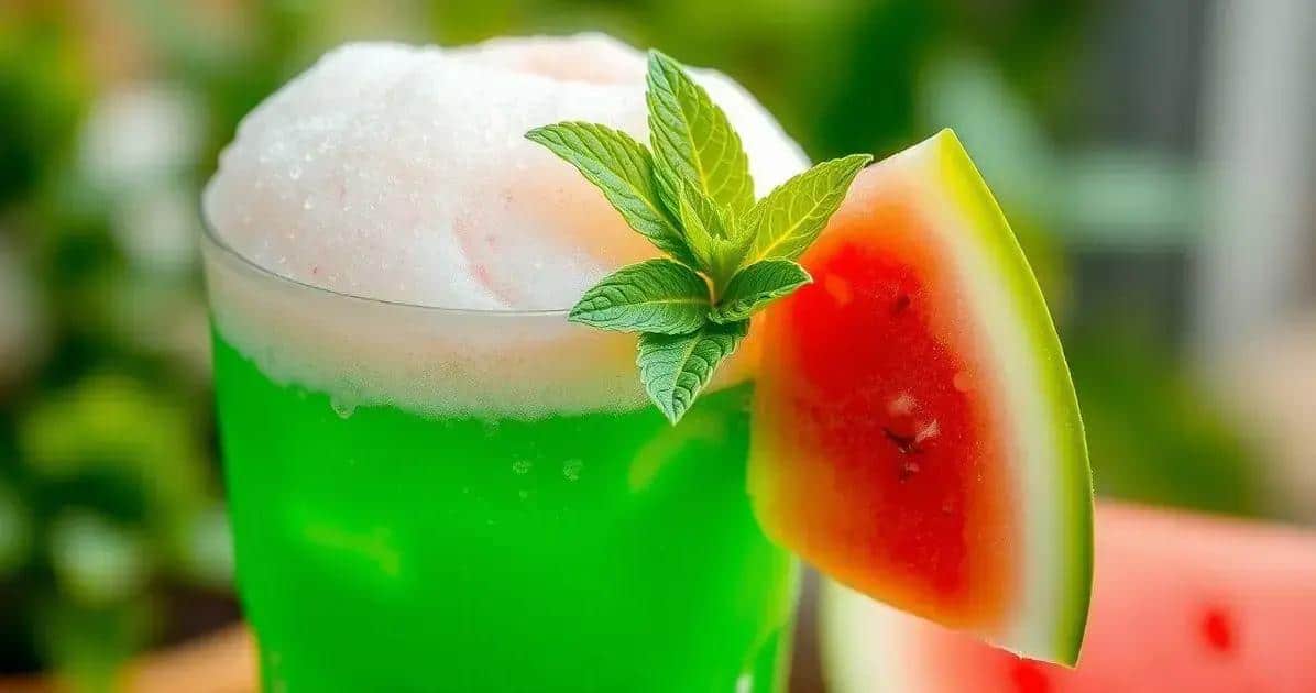 Zutaten für den Grünen Drink mit Wassermelonenschaum