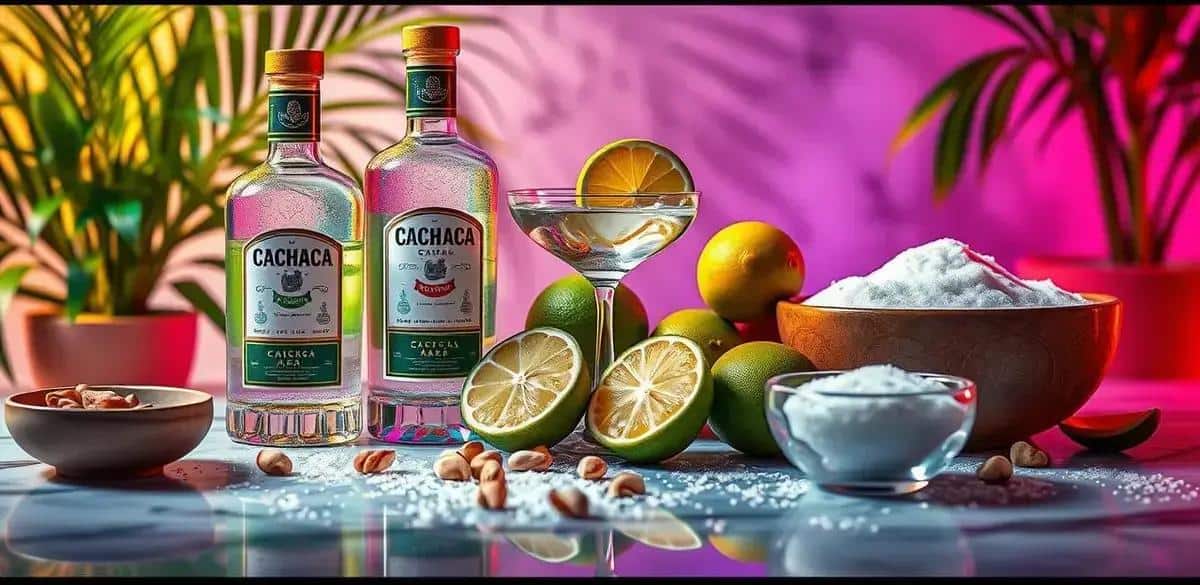 Zutaten für die Cashew-Caipiríssima