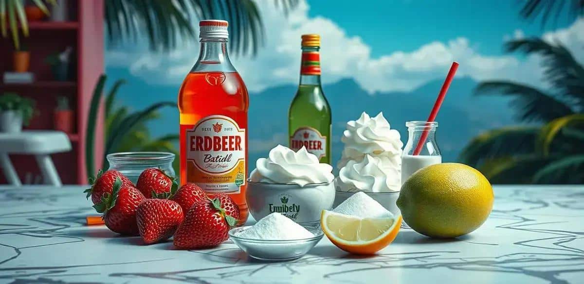 Zutaten für die Erdbeer-Batida