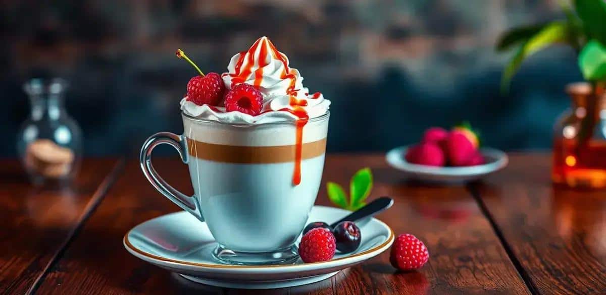 Zutaten für Kaffee mit Beerenlikör und Schlagsahne