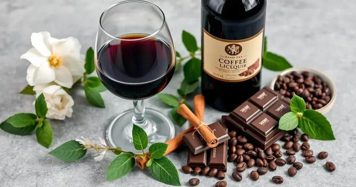 Zutaten für Rotwein mit Kaffeelikör und Schokolade